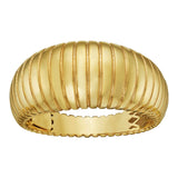 14K Yellow Gold Graduated Tubogas Ring (9.60 mm) thumbnail 2