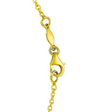 14K Yellow Gold Open Heart Station Necklace thumbnail 3