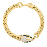 Le Serpent Curb Link Bracelet in 14K Yellow Gold (7.00 mm)