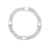 Sterling Silver Rhodium Plated Miami Cuban Link Bracelet (9.00 mm) thumbnail 2
