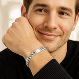 Sterling Silver Rhodium Plated Miami Cuban Link Bracelet (9.00 mm) thumbnail 5