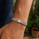 Sterling Silver Rhodium Plated Miami Cuban Link Bracelet (9.00 mm) thumbnail 6