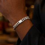 Sterling Silver Rhodium Plated Miami Cuban Link Bracelet (9.00 mm) thumbnail 7