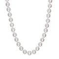 14K yellow gold necklace with pear pearl stones and ball clasp