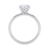 3 Carat Radiant Lab Grown IGI G/VS1 Diamond Solitaire Ring in 14K White Gold thumbnail 4