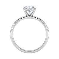 3 Carat Radiant Lab Grown IGI G/VS1 Diamond Solitaire Ring in 14K White Gold