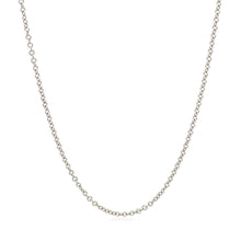 Load image into Gallery viewer, 14k White Gold Round Cable Link Chain (1.50 mm)