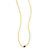 14K Yellow Gold Garnet Mirrored Chain (2.20 mm) thumbnail 3