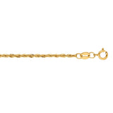 Lite Rope Chain Bracelet in 14k Yellow Gold  (1.50 mm) thumbnail 2