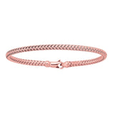14k Rose Gold Fancy Weave Motif Bangle (3.40 mm) thumbnail 3