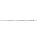 Sterling Silver Rhodium Plated Moon Cut Bead Chain (3.00 mm) thumbnail 3