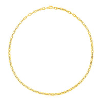 14k Yellow Gold Paperclip Chain Necklace (4.20 mm)