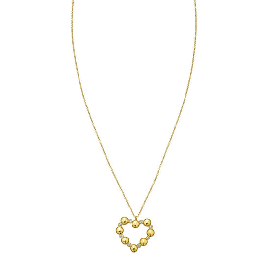 14K yellow gold necklace with diamond-cut cable chain links