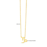 14K Yellow Gold Capricorn Necklace thumbnail 3