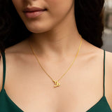 14K Yellow Gold Capricorn Necklace thumbnail 5