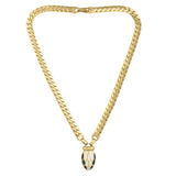 Le Serpent Curb Link Necklace in 14K Yellow Gold thumbnail 2