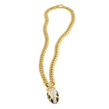 Le Serpent Curb Link Necklace in 14K Yellow Gold thumbnail 3