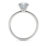 3 Carat Emerald Lab Grown IGI G/VS1 Diamond Solitaire Ring in 14K White Gold thumbnail 4