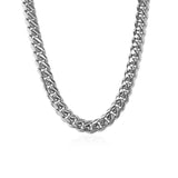 14k White Gold Classic Miami Cuban Solid Chain (5.00 mm) thumbnail 2