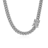 14k White Gold Classic Miami Cuban Solid Chain (5.00 mm) thumbnail 3