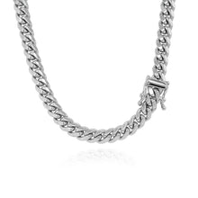 14k White Gold Classic Miami Cuban Solid Chain (5.00 mm)