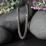 14k White Gold Classic Miami Cuban Solid Chain (5.00 mm) thumbnail 5