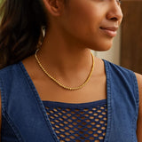 14K Yellow Gold Bead Chain Necklace (2.30 mm) thumbnail 4