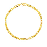 14k Yellow Gold French Cable Chain Bracelet  (3.60 mm) thumbnail 2