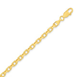 14k Yellow Gold French Cable Chain Bracelet  (3.60 mm) thumbnail 6
