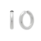 Sterling Silver Round Hoop Earrings thumbnail 2