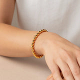 Polished 7mm Bead Bracelet in 14K Yellow Gold thumbnail 5