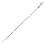14k White Gold Round Cable Link Chain (2.4 mm) thumbnail 1