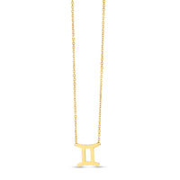 14K Yellow Gold Gemini Necklace