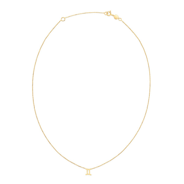 14K Yellow Gold Gemini Necklace