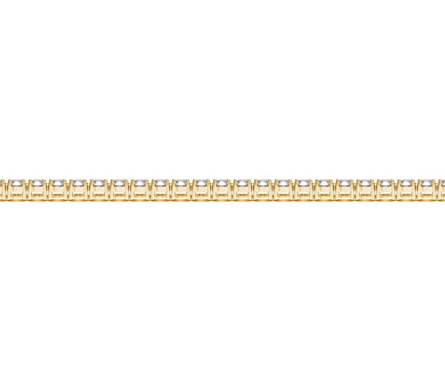 Lab Grown Round Diamond Tennis Bracelet in 14k Yellow Gold (3 cctw F/G  VS2/SI1)