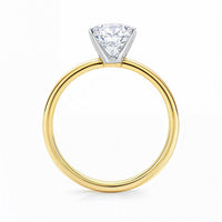 3 Carat Radiant Lab Grown IGI G/VS1 Diamond Solitaire Ring in 14K Yellow Gold