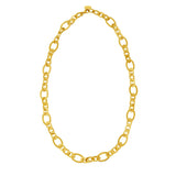 Large Flat Oval Link Necklace in 14K Yellow Gold (7.90 mm) thumbnail 2