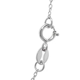 14k White Gold Diamond Cut Cable Link Chain (1.10 mm) thumbnail 3