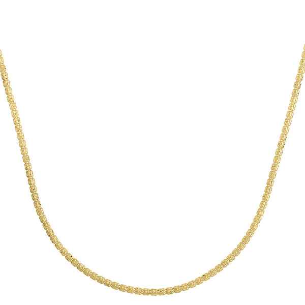 Ice Barrel Chain in 14k Yellow Gold (2.7 mm)