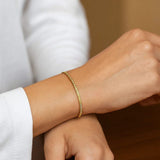 14K Yellow Gold Mini Glacier Bracelet (2.10 mm) thumbnail 3
