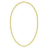 14K Yellow Gold Disco Diamond Cut Bead Chain (4.00 mm) thumbnail 2