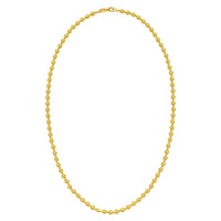 14K Yellow Gold Disco Diamond Cut Bead Chain (4.00 mm)