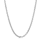 14k White Gold Diamond Cut Cable Link Chain (2.60 mm) thumbnail 2
