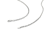 14k White Gold Diamond Cut Cable Link Chain (2.60 mm) thumbnail 4