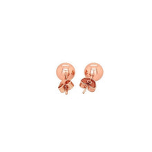 Classic Round Stud Earrings in 14k Rose Gold (7.00 mm)