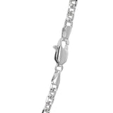 14k White Gold Diamond Cut Cable Link Chain (3.70 mm) thumbnail 5