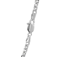 14k White Gold Diamond Cut Cable Link Chain (3.70 mm)