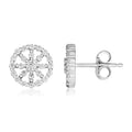 925 sterling silver ring with halo cubic zirconia stones