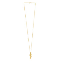 Seahorse Necklace in 10K Yellow Gold