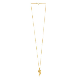 Seahorse Necklace in 10K Yellow Gold